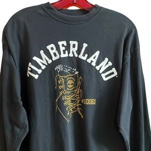 Timberland #10061 Vintage Men’s Black Long Sleeves Sweater Tshirt Size XL